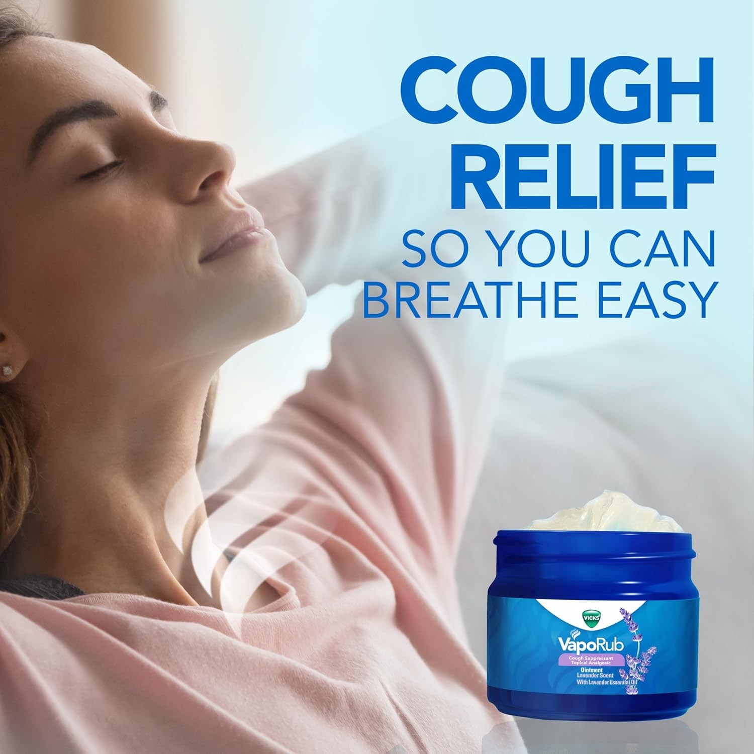 Vicks VapoRub, Lavender Scent, Cough Suppressant,1.76oz