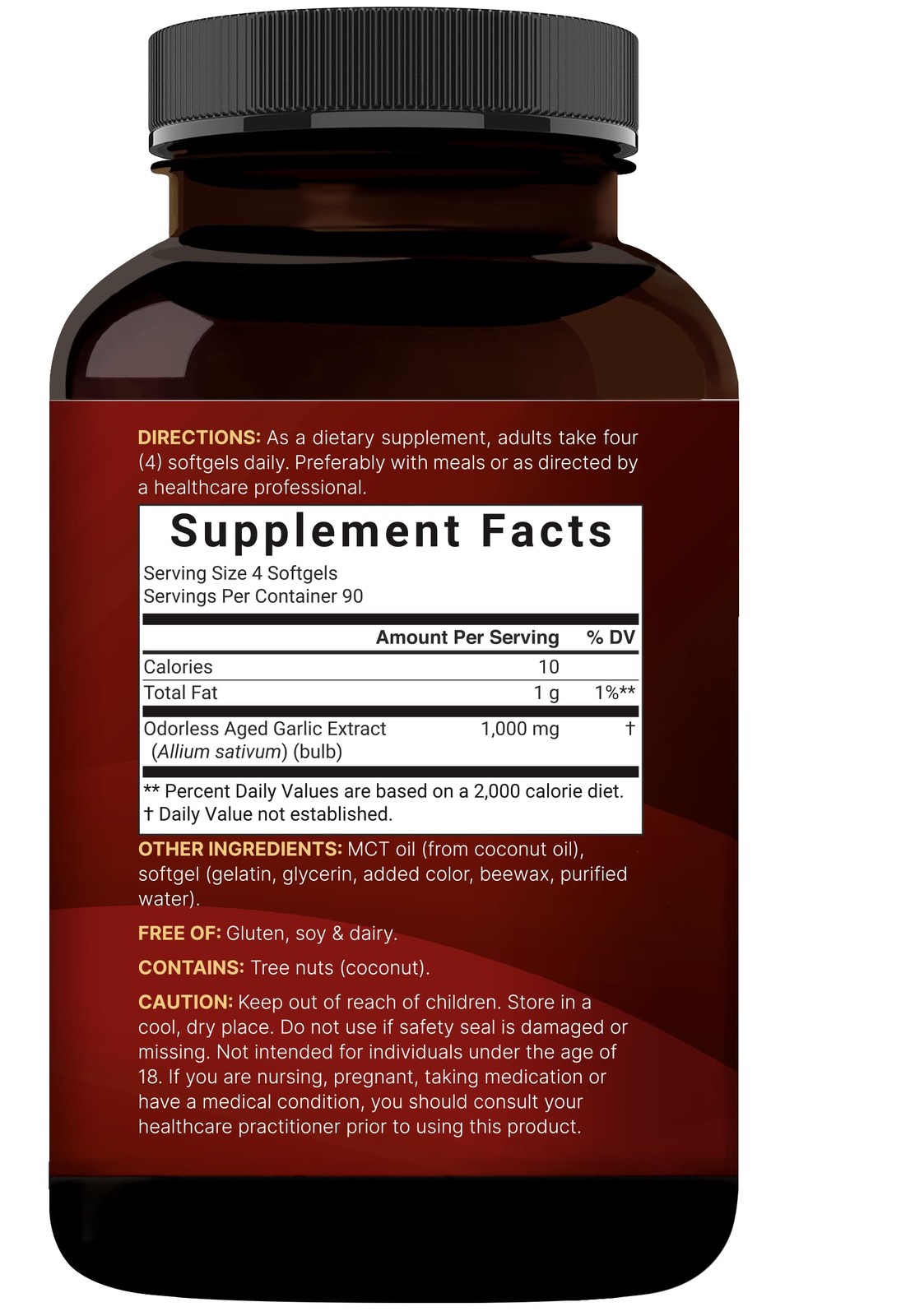 NatureBell Aged Garlic Extract 1,000mg, Over 2 Years 360 Count (Pack of 1)