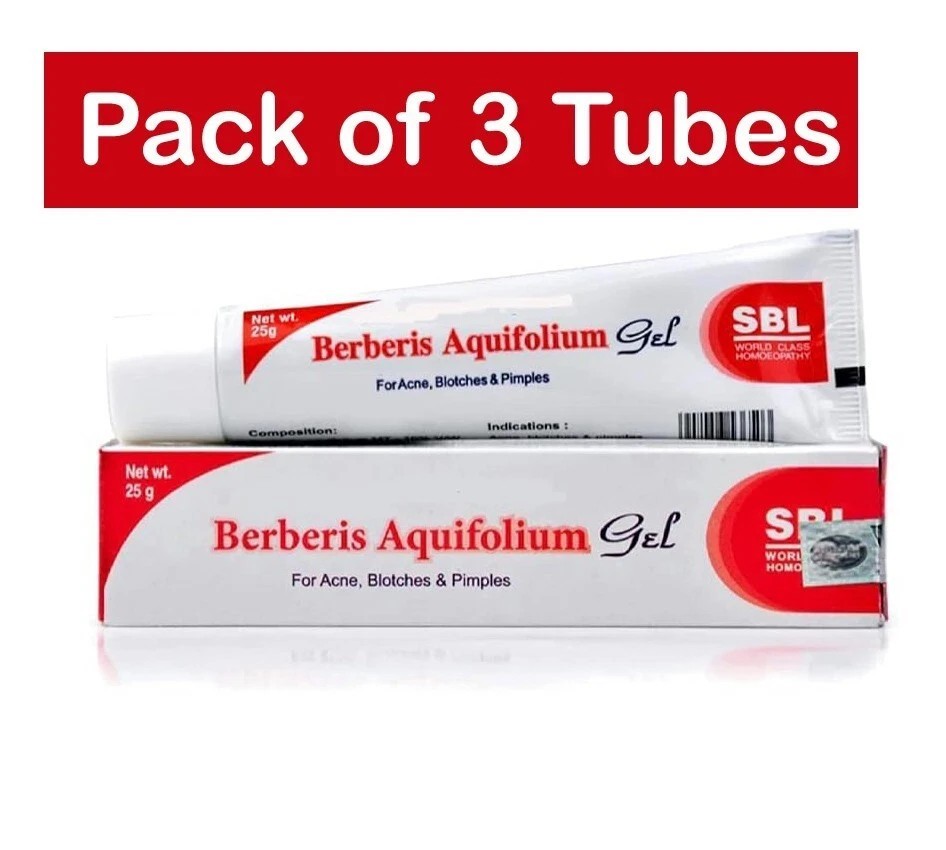 3 SBL Berberis Aquifolium Gel (25g) For Eczema, Skin Darkening, Dark Circle