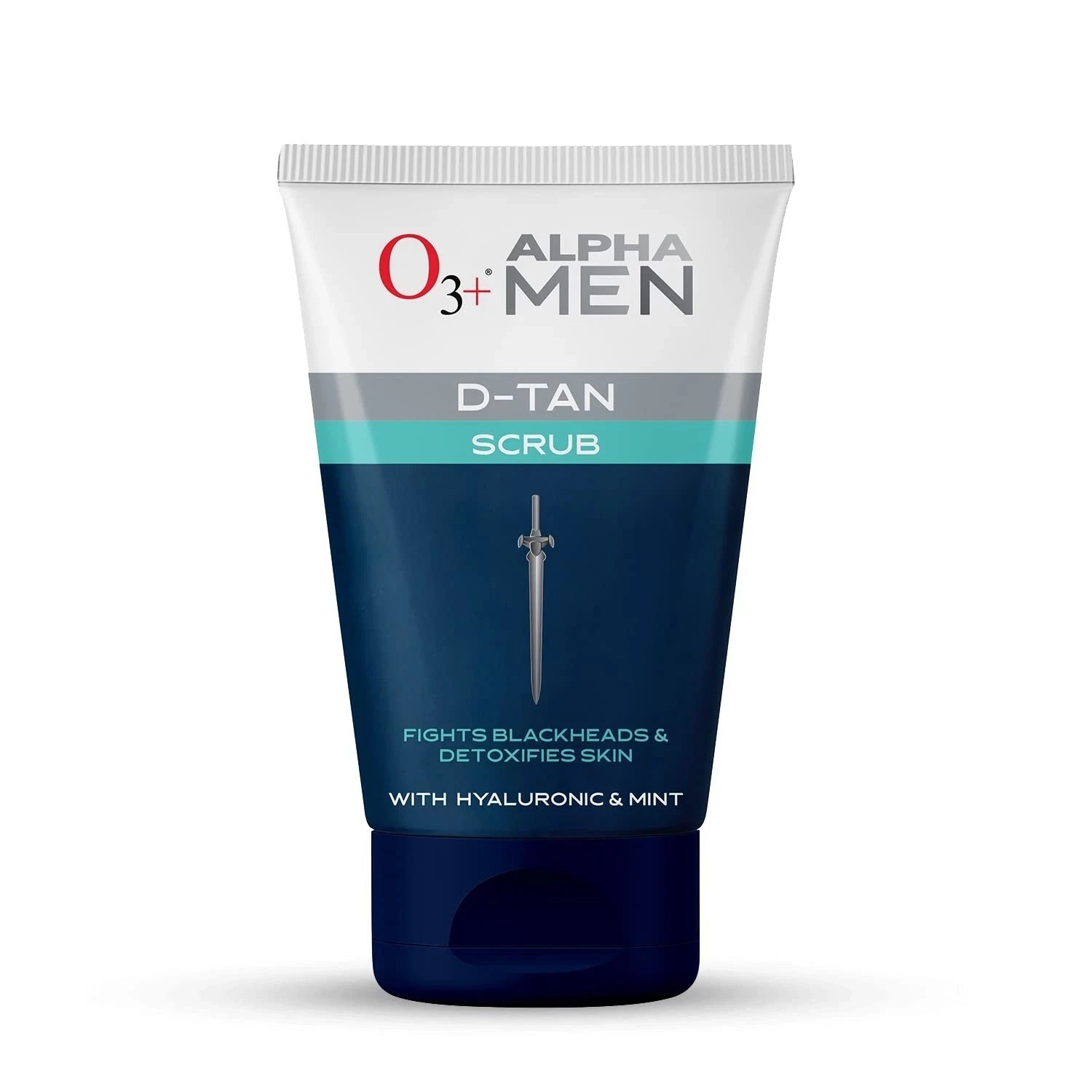 O3+ Alpha Men Acno D-Tan Scrub 50g | Tan Removal Mint Hyaluronic Scrub