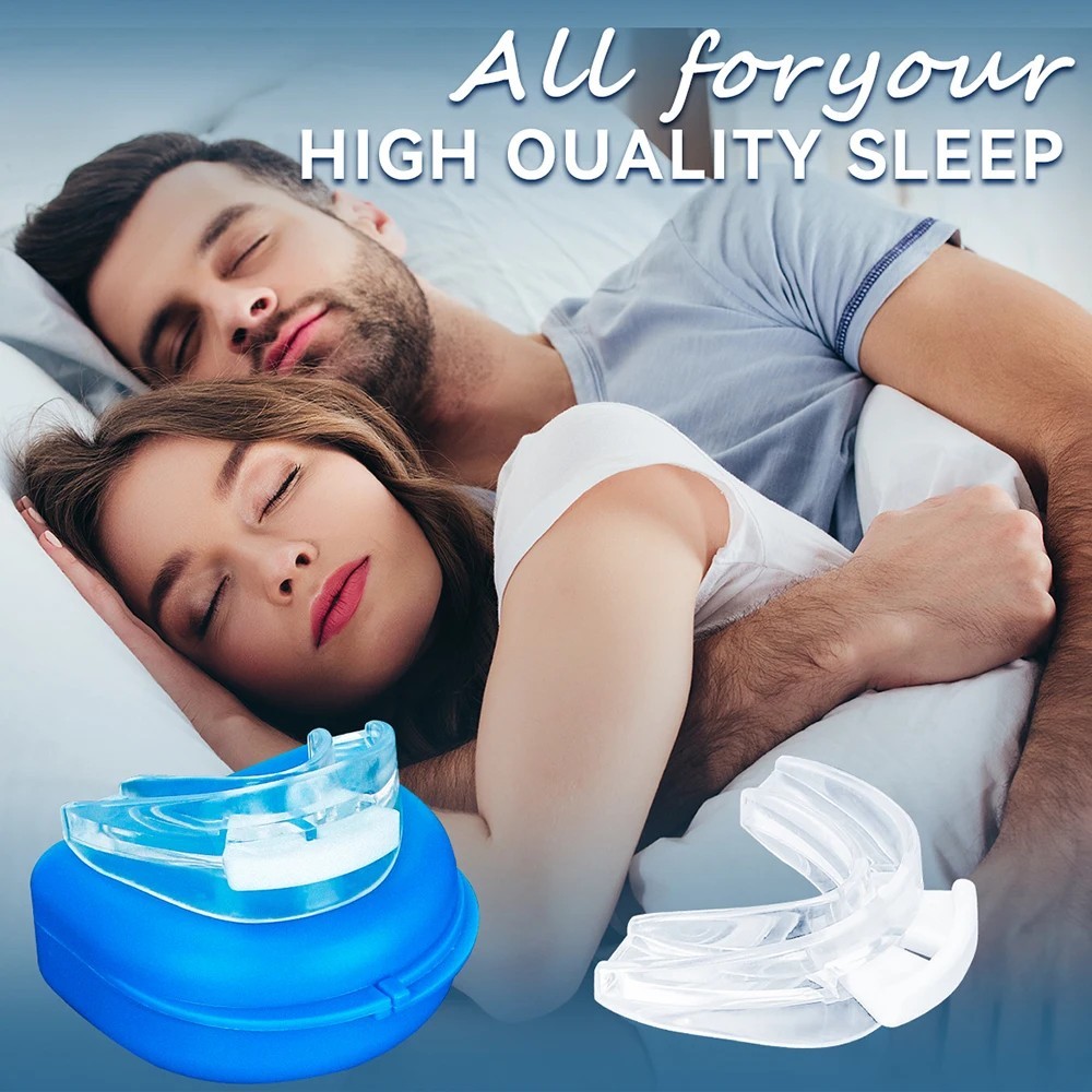 Anti Snoring Mouth Guard, Adjustable Tooth Brace, BPA Free, With Case