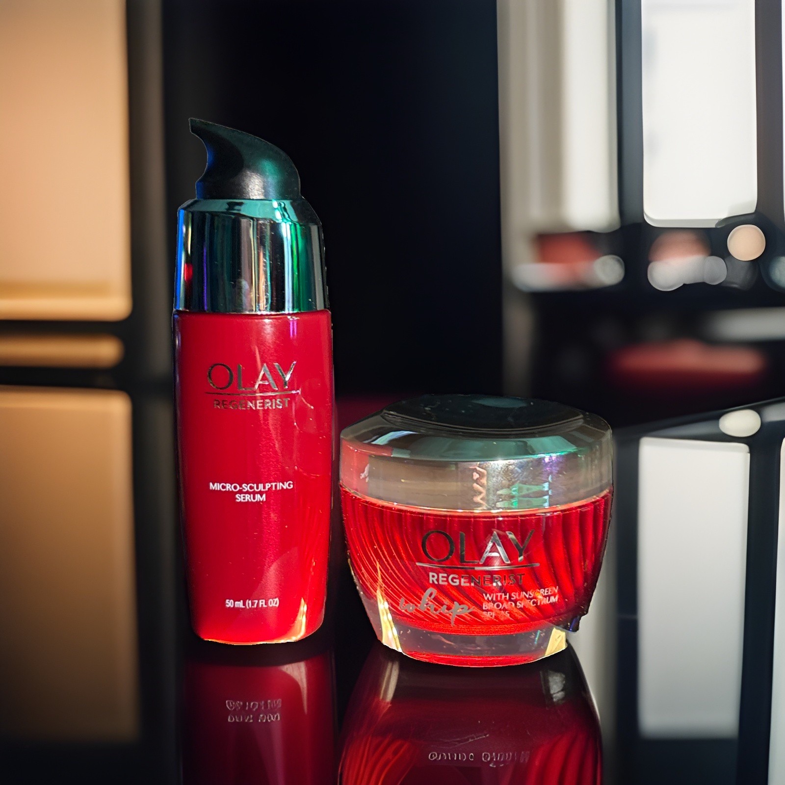 Olay Regenerist Micro-Sculpting Serum & Olay Whip Regenerist Moisturizer SPF 25
