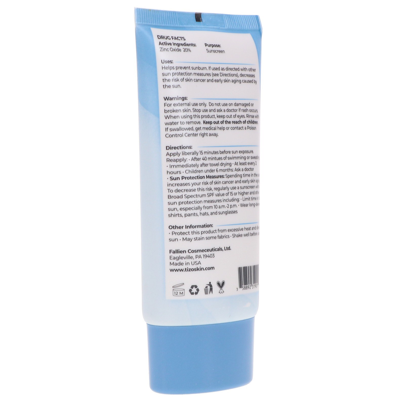 TIZO Age Defying Fusion tinted Ultra Zinc Body & Face Sunscreen SPF 40 3.5 oz
