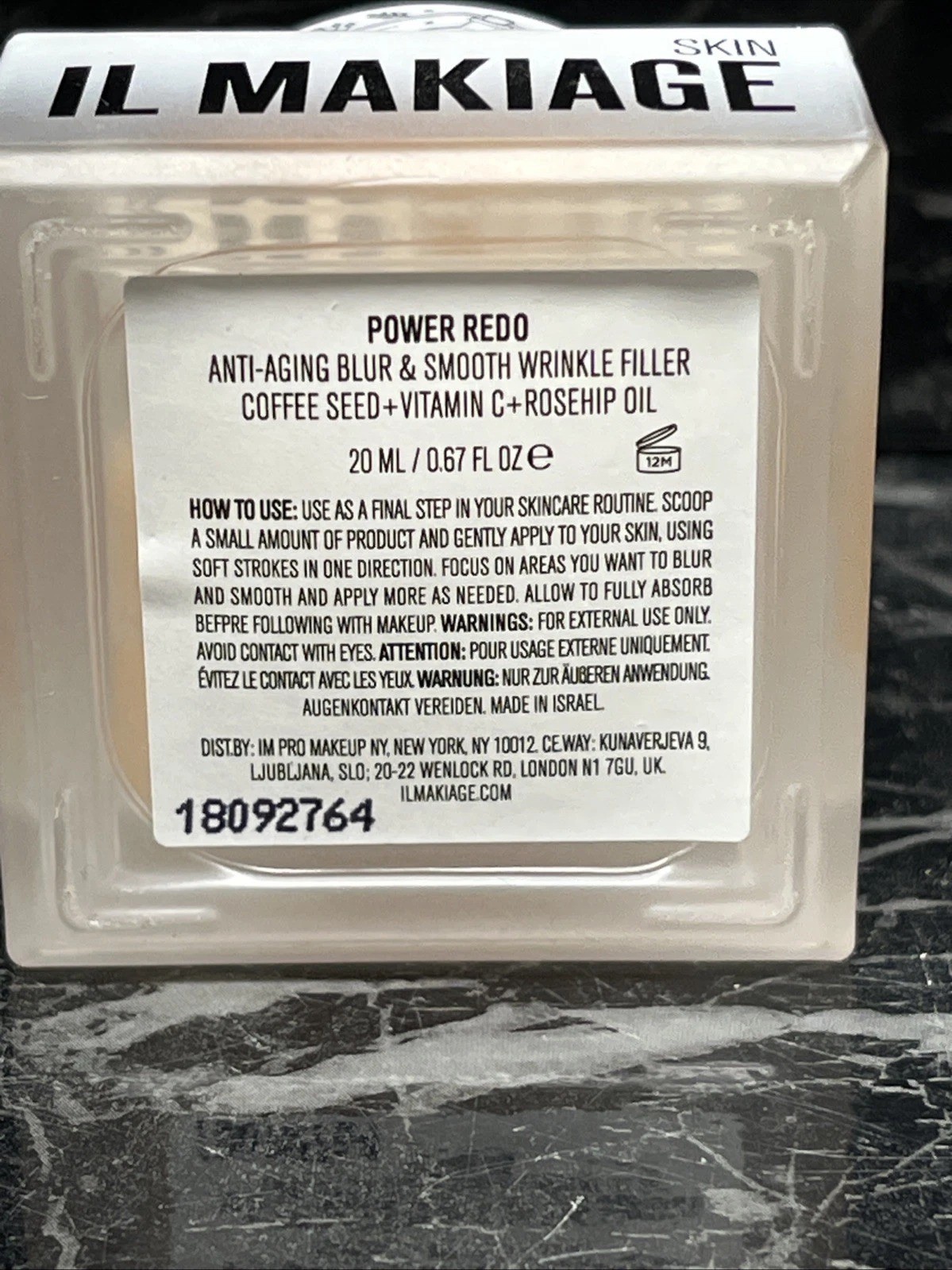 IL MAKIAG POWER REDO ANTI AGING BLUR & SMOOTH WRINKLE FILLER 0.67oz NEW IN BOX