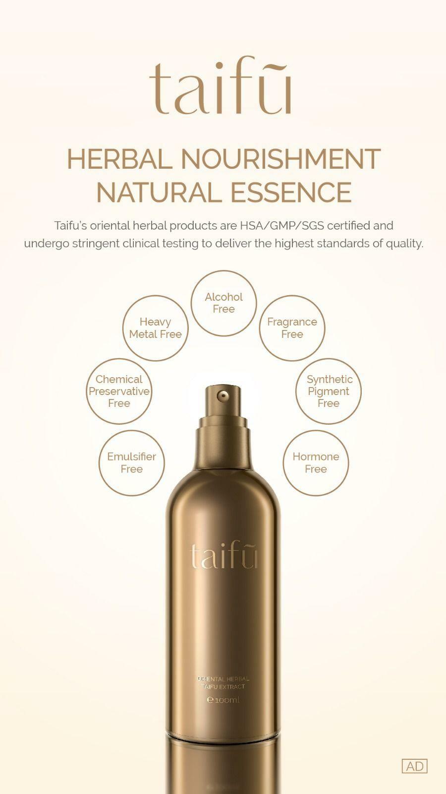 Taifu Skincare Spray Beauty Toner Herbal Skin Rejuvenating Serum