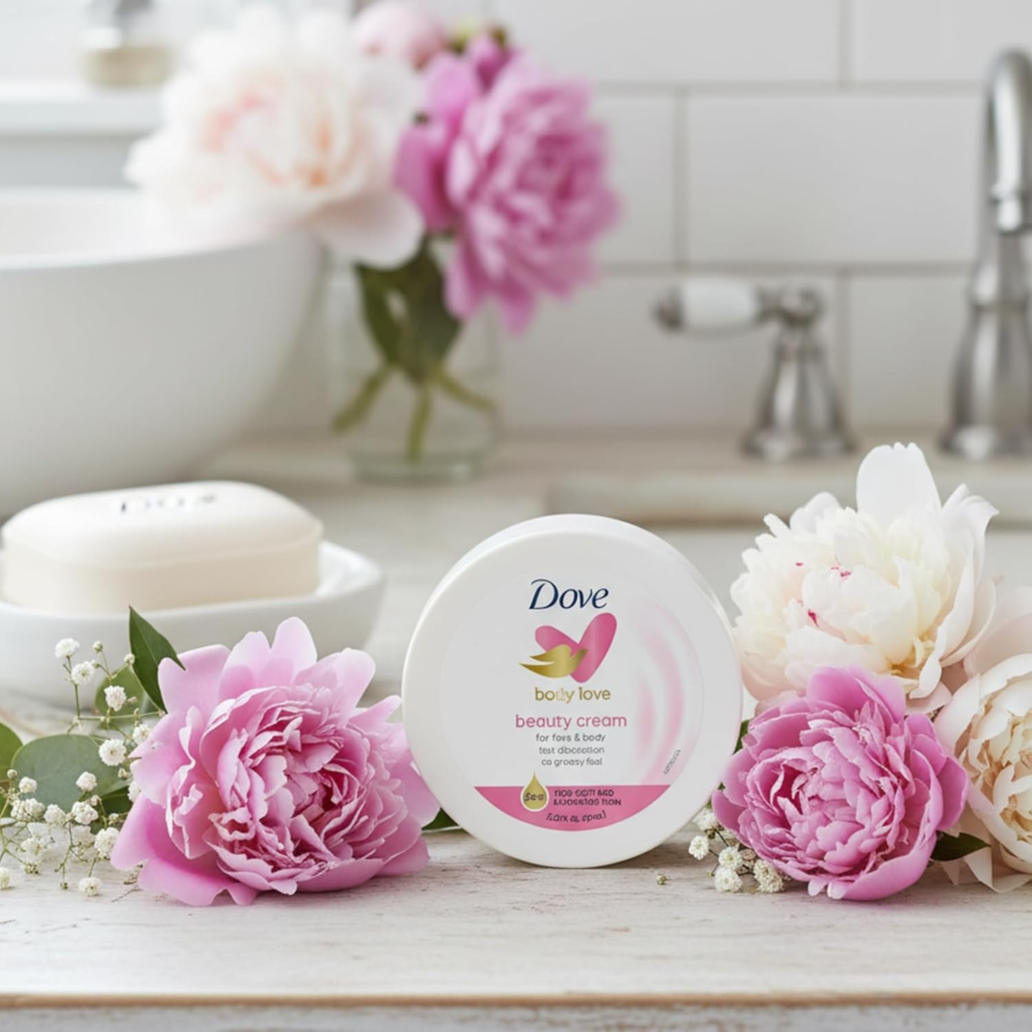 Dove Nourishing Body Care Face Hand and Body Beauty Cream 12 Pack 2.53oz