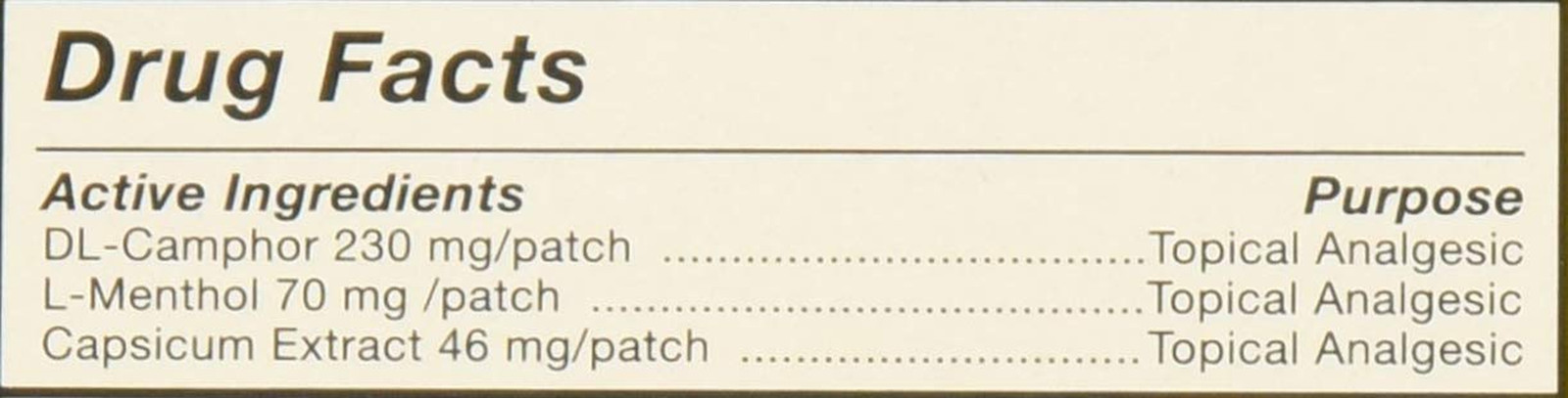 Pain Relieving Patch Large 4 Each 4 Count (Pack of 3)