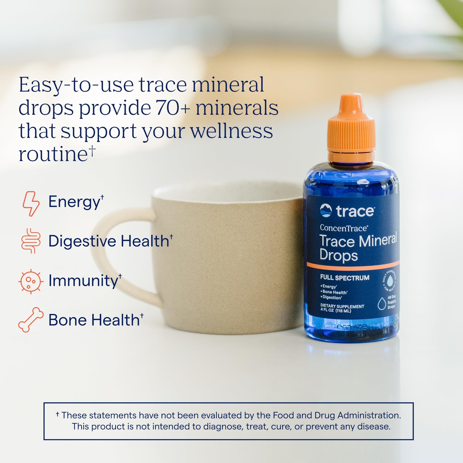 Trace Minerals ConcenTrace Mineral Drops | Supports 4 Fl Oz (Pack of 1)