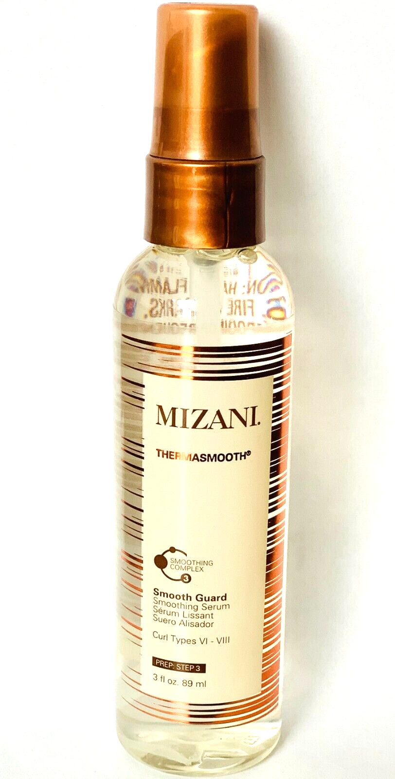 MIZANI THERMASMOOTH Smooth Serum Curl Types VI-VIII 3 oz/89mL FREE SHIPPING RARE