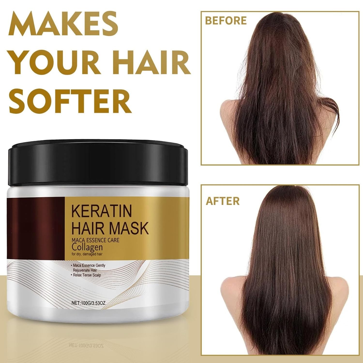 Karseell Hair Repair Mask Argan Mascarilla Conditioning Collagen Keratin Damage