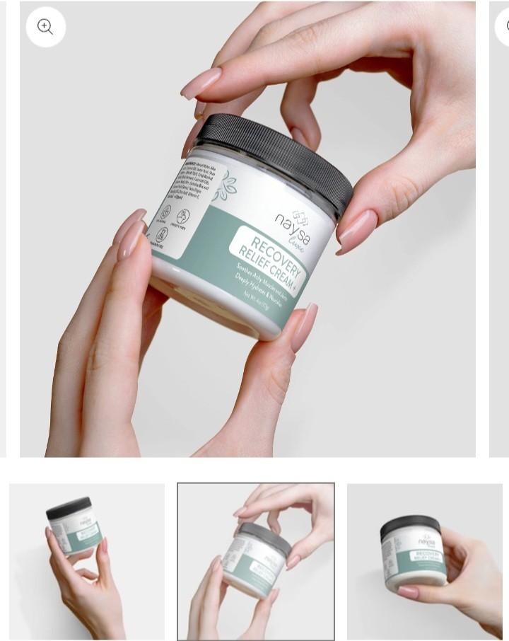 Naysa Luxe Recovery Relief Cream+ Pain Relief for Muscle & Joint Pain 4 oz