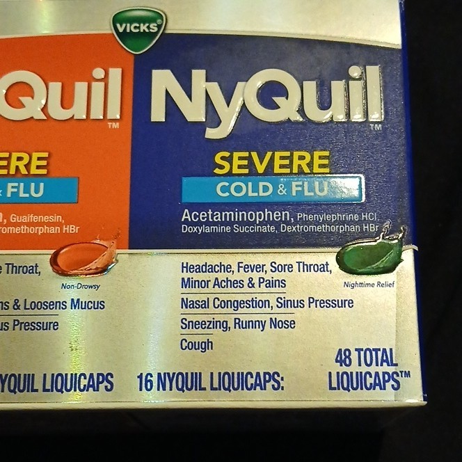 Vicks DayQuil/NyQuil Severe Cold & Flu Max Strength 48 LiquiCaps Exp 03/2028