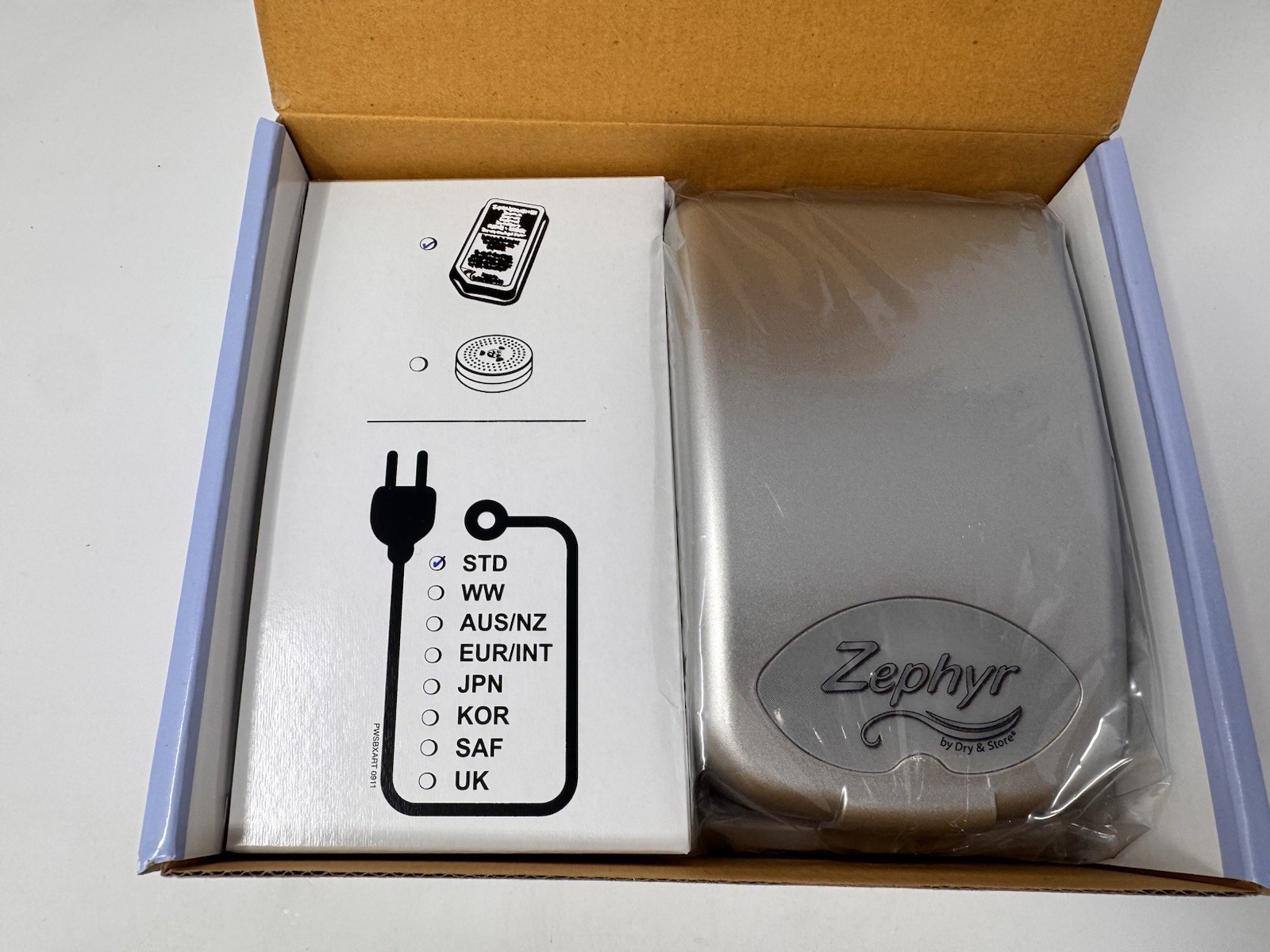 Zephyr Dry & Store Hearing Aid Dryer Case Dehumidifier New In Box Unused