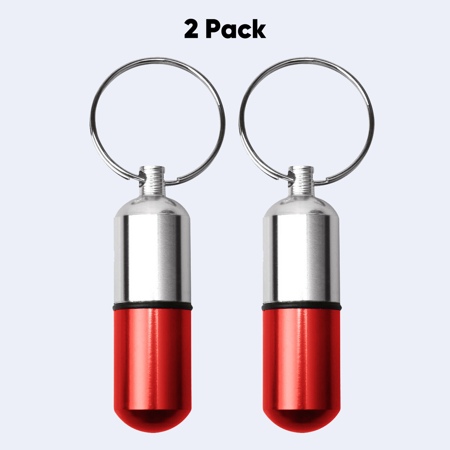 Red Color FDA Medicine Pill Capsule Mini Bottle Drug Portable Container Box NEW