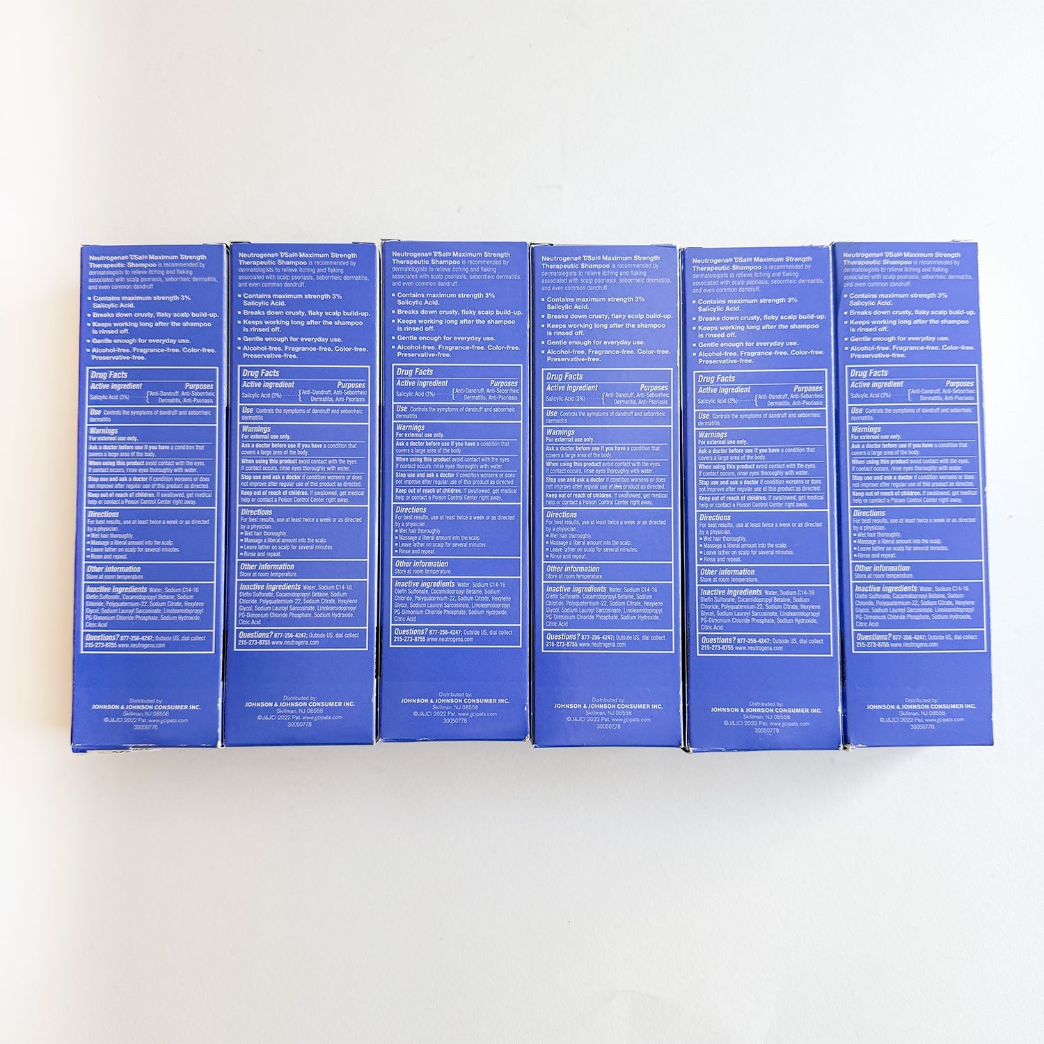 6 Pack Neutrogena T/Sal Therapeutic Shampoo for Dandruff Scalp Psoriasis 4.5oz
