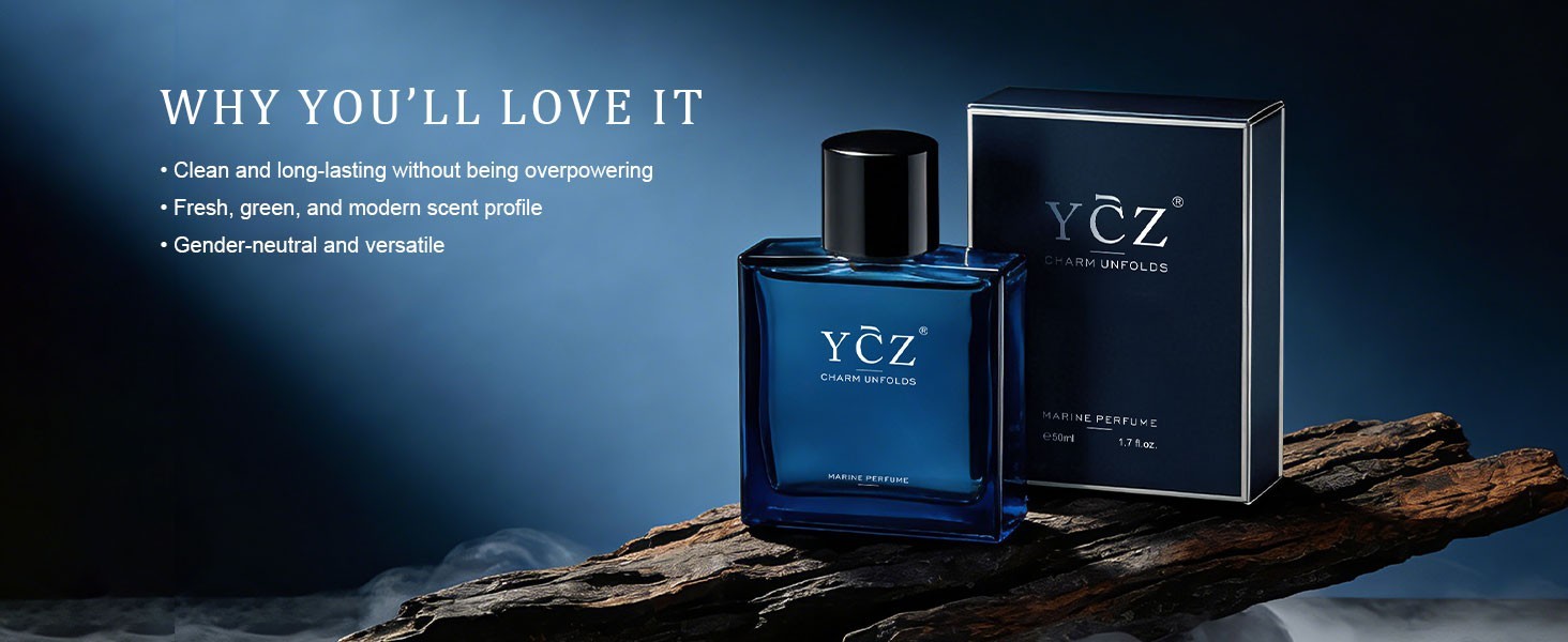 Ycz Charm Unfolds Marine Perfume for Men 1.7 oz. Long Lasting Fragrance Gift Dad