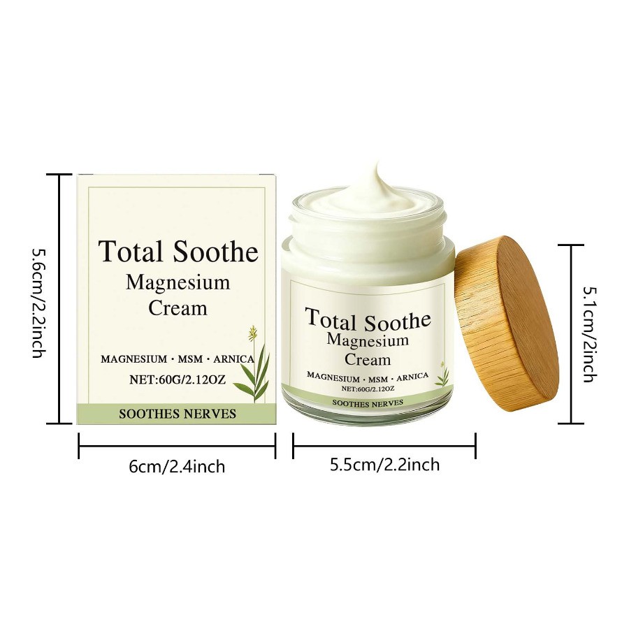 Total Soothe Magnesium Cream – Joint Relief Cream – 60g Daily Body Relief Cream