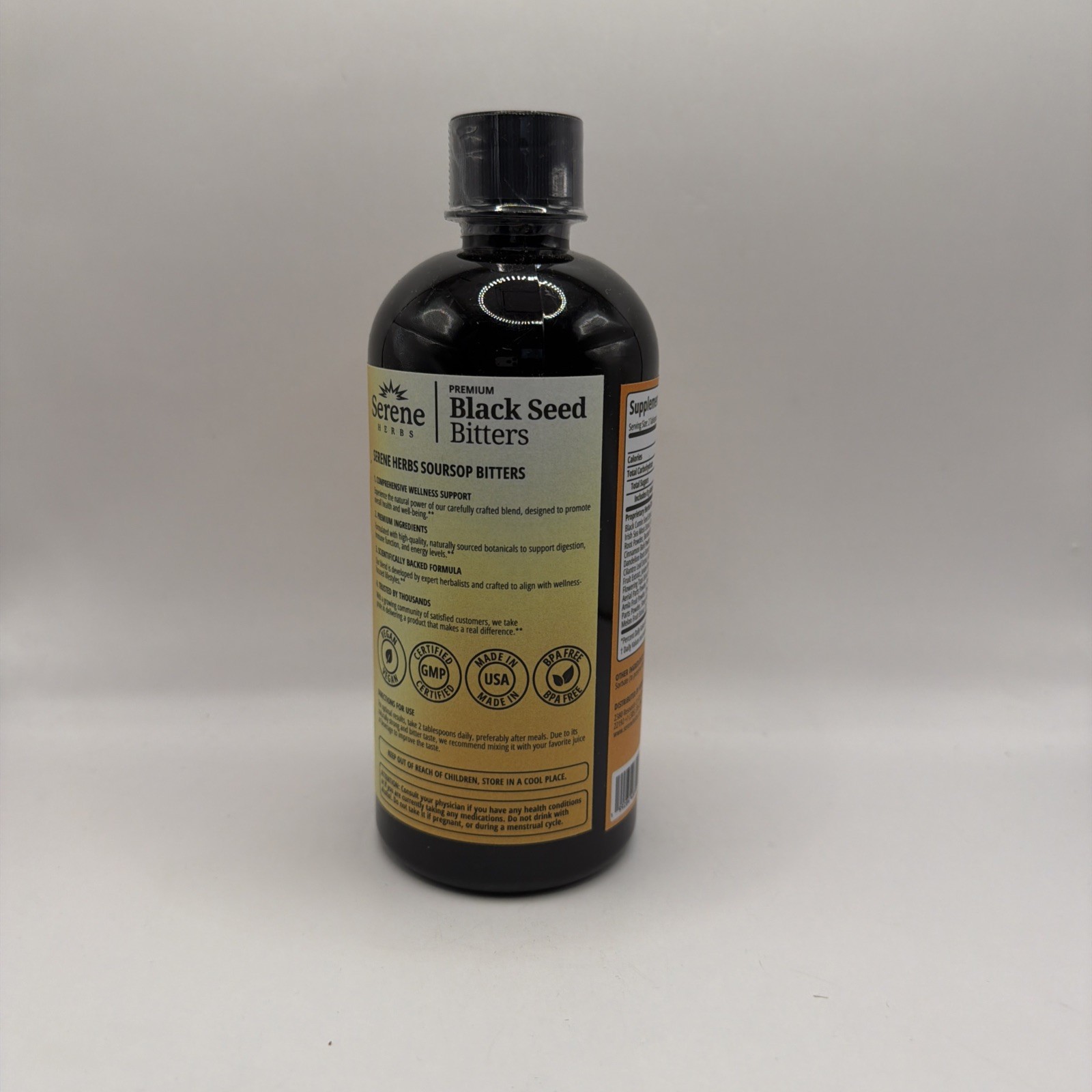 Serene Herbs Premium Black Seed Bitters- SEALED Exp 12/27