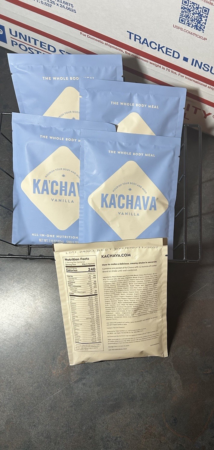 Kachava Vanilla 5Packets 5 Serving Meal Replacement Plant Protein Shake EXP 2027