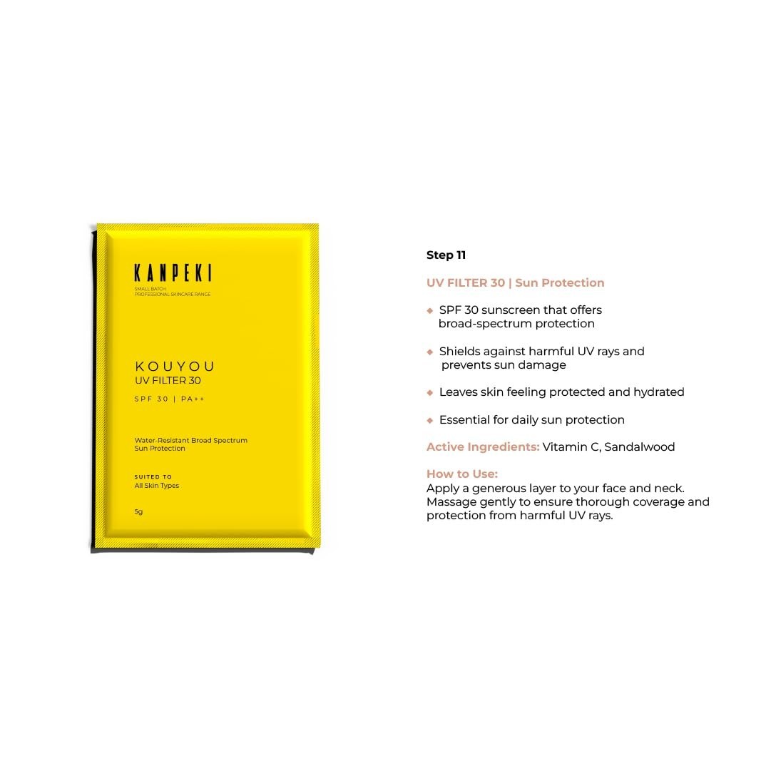 Kanpeki Korean Glass Glow Skin Facial Kit With 11-Step Korean Skin 312g