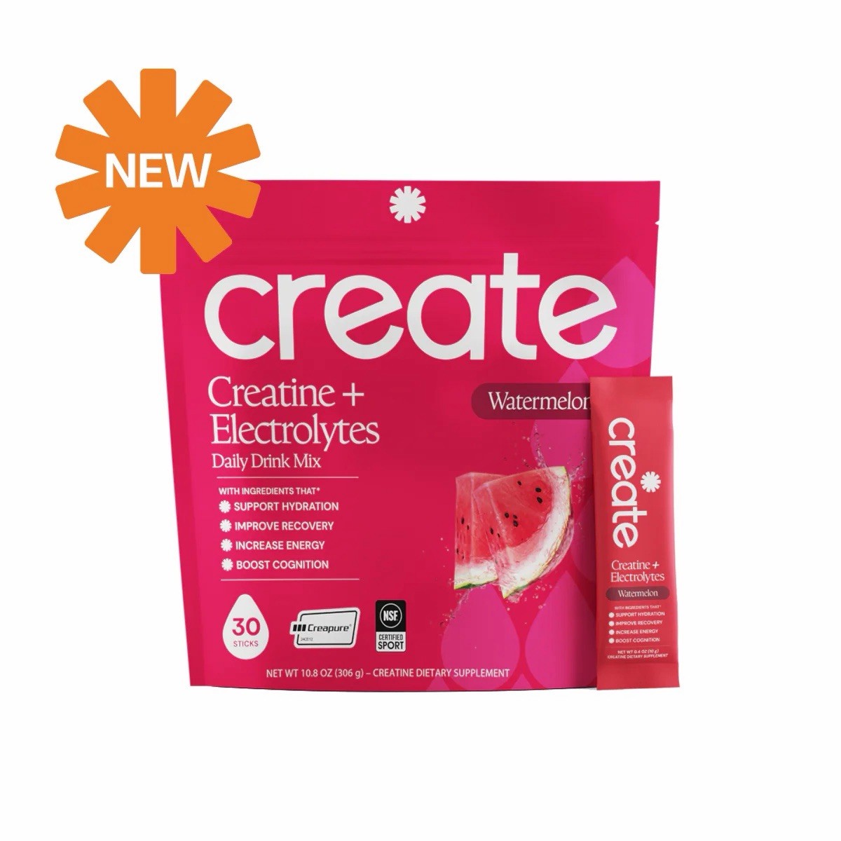 Create Creatine + Electrolytes Drink Mix Variety Pack 360 Sticks