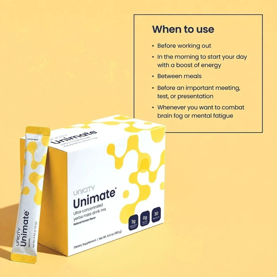 Combo-Unicity Unimate LEMON and Unicity Balance Natural Orange Flavor