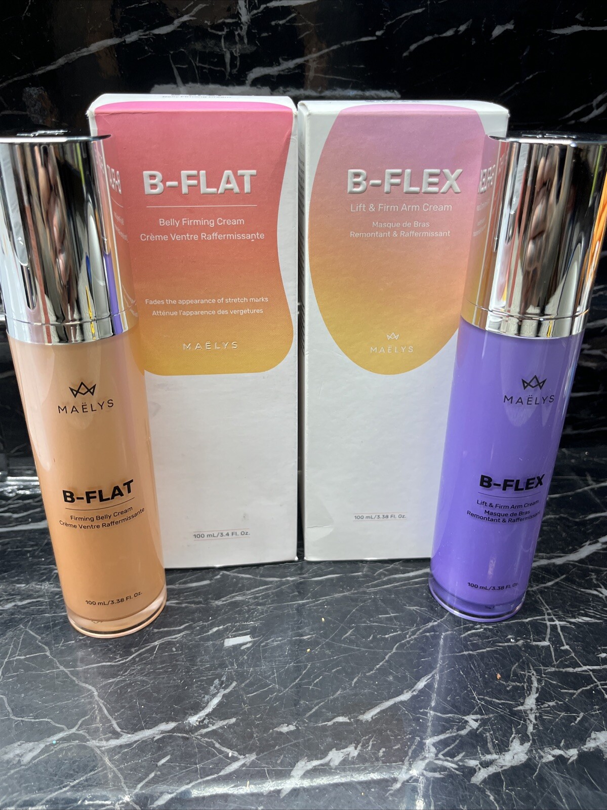 Maelys B-Flat Firming Belly Cream + B-FLEX FIRM ARM CREAM 3.38oz New 🔥SALE🔥
