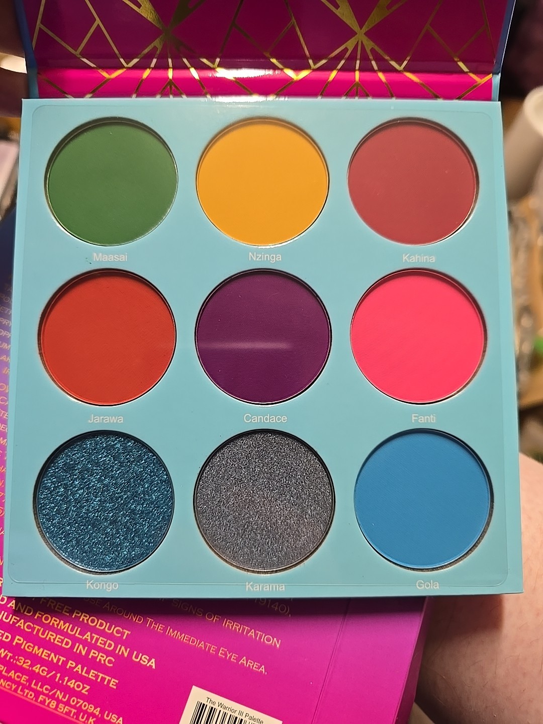 Juvia’s Place The Warrior III Eyeshadow Palette NIB 1.14 Oz JP191004 Authentic