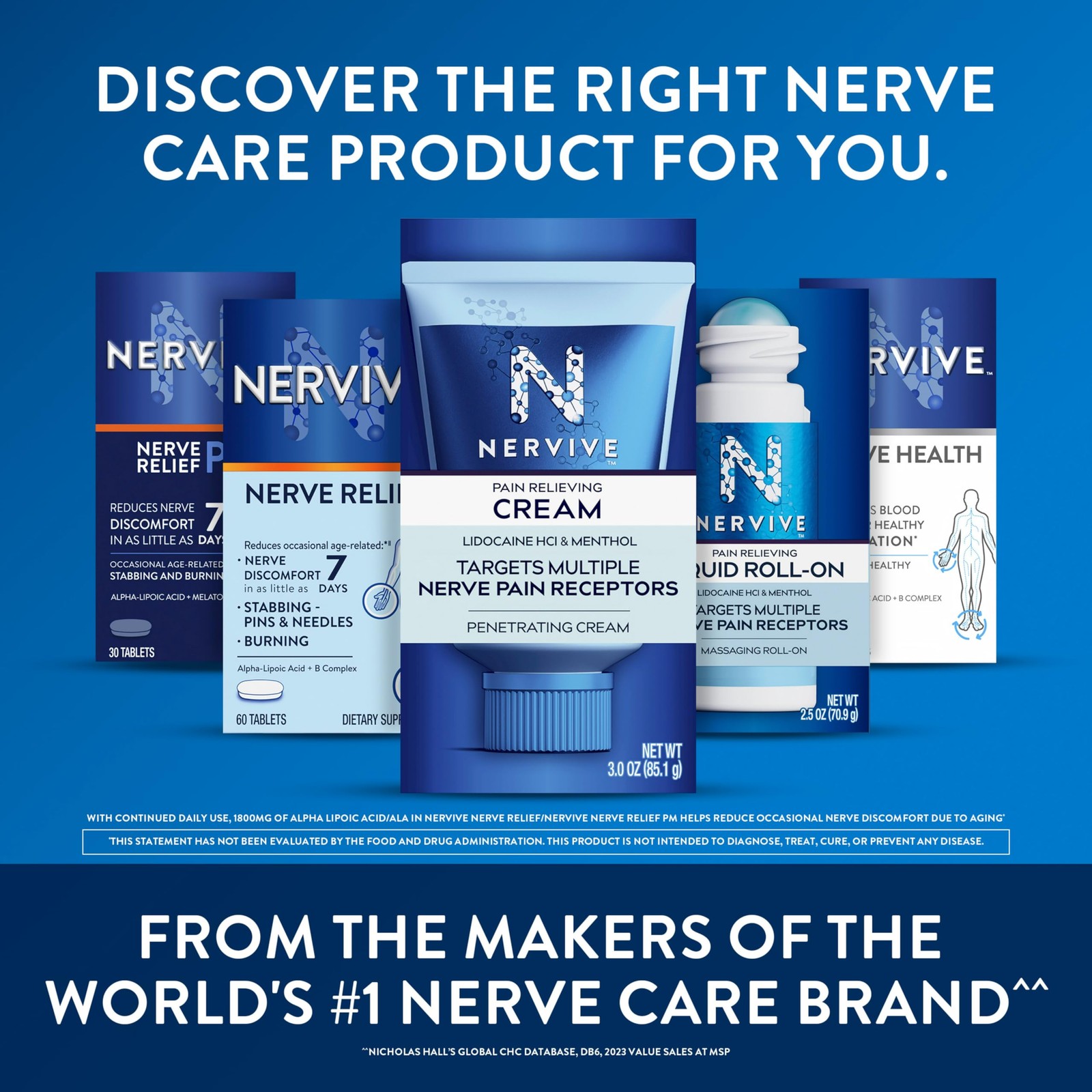Nervive Pain Relieving Cream, Nervive Pain Relief, Max Strength Formula,…