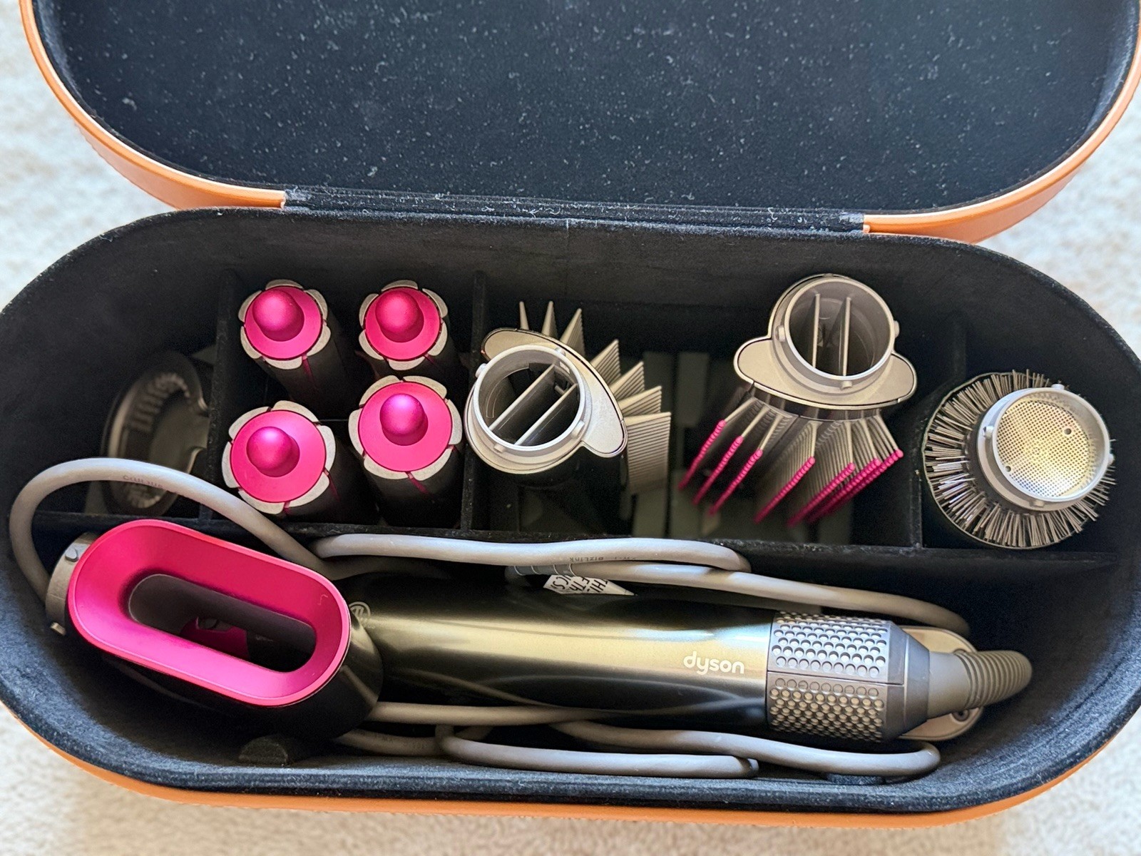 Dyson Airwrap Complete Multi Styler 1.2/1.6 in Gray Pink Attachments