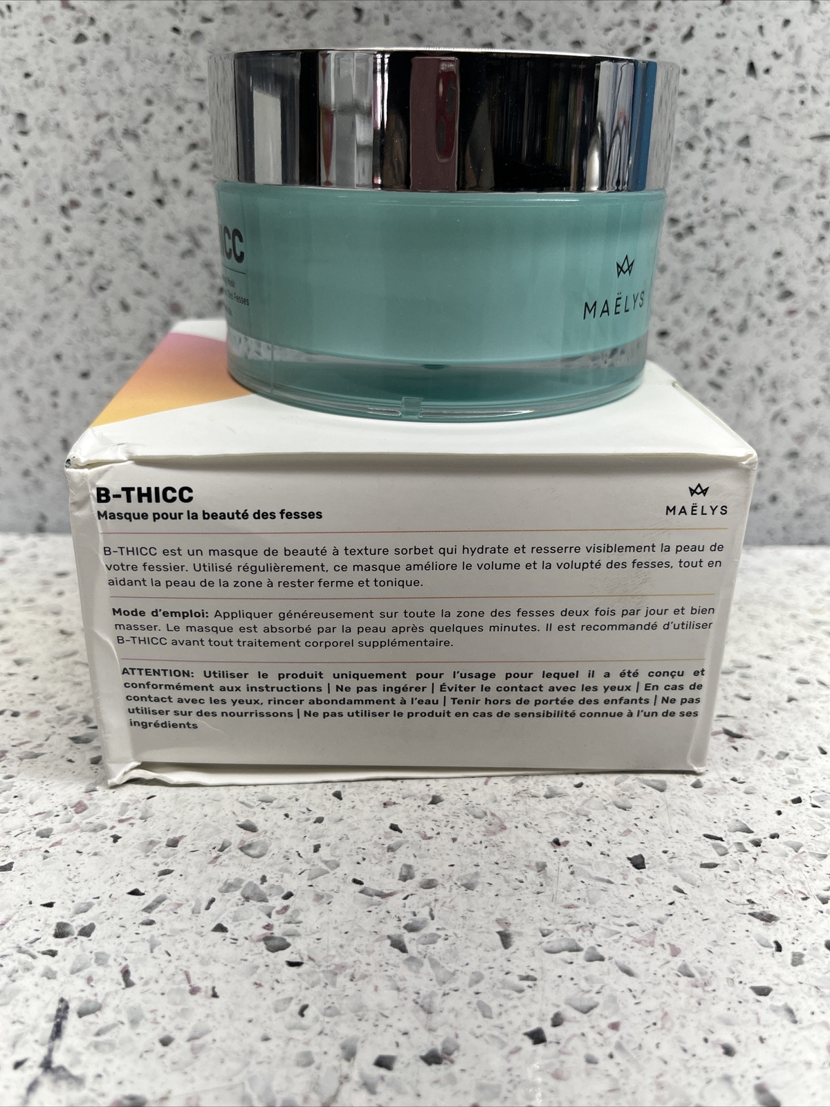 Maelys B-THICC Booty Enhancing Mask 3.38 oz NEW In Box Free Shipping.
