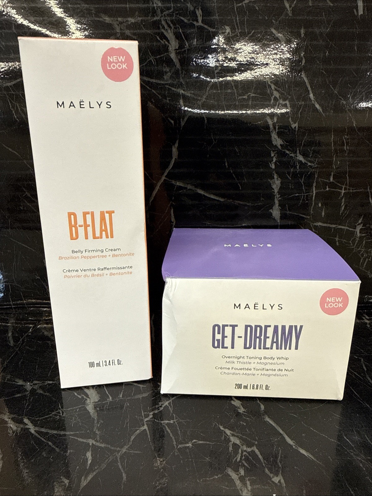 MAELYS SET Get-Dreamy 6.8 oz B-FLAT 3.4oz NEW PACKAGING