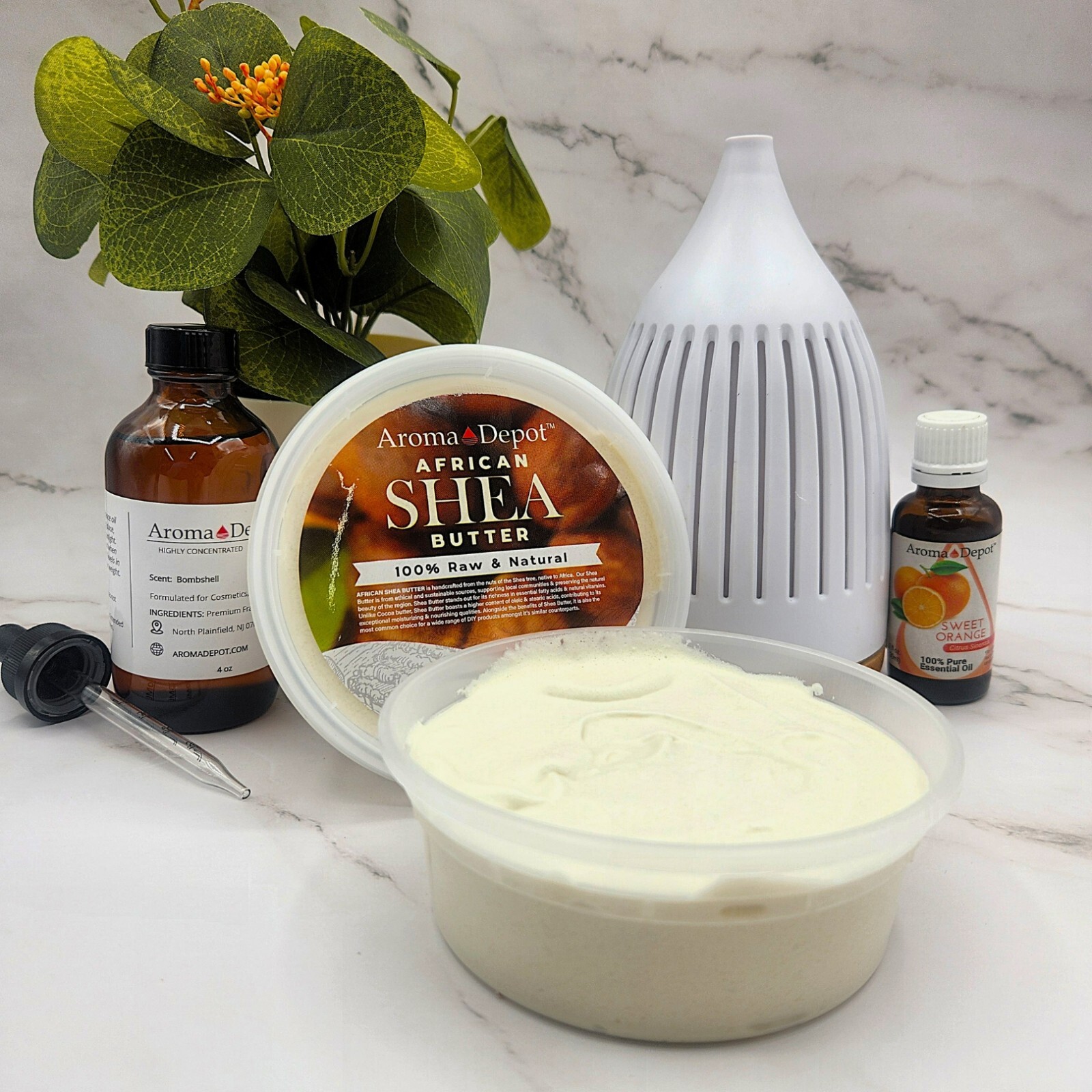 Whipped Shea Butter Unscented Shea Body Butter Moisturizer For Face Hair & Body