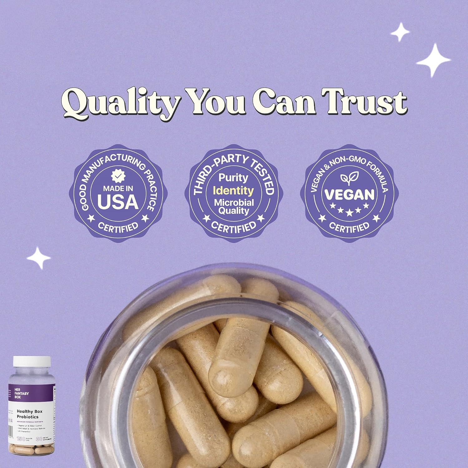 Her Fantasy Box|Healthy Box |Vaginal Probiotics for Women – Prebiotics +Advanced