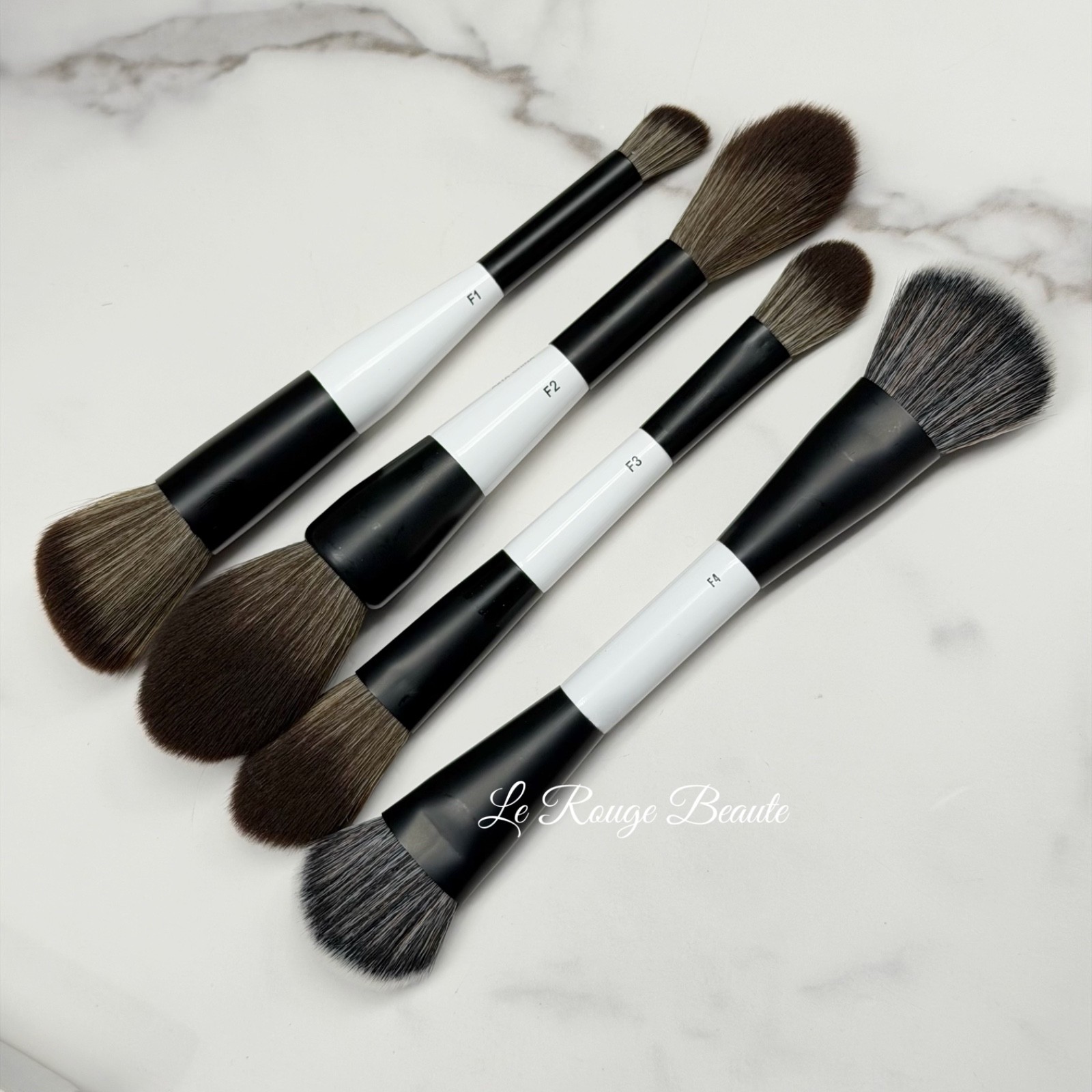 Makeup By Mario F1 F2 F3 F4 Brush Bundle Set – 4pcs Face Powder Blush FOundation