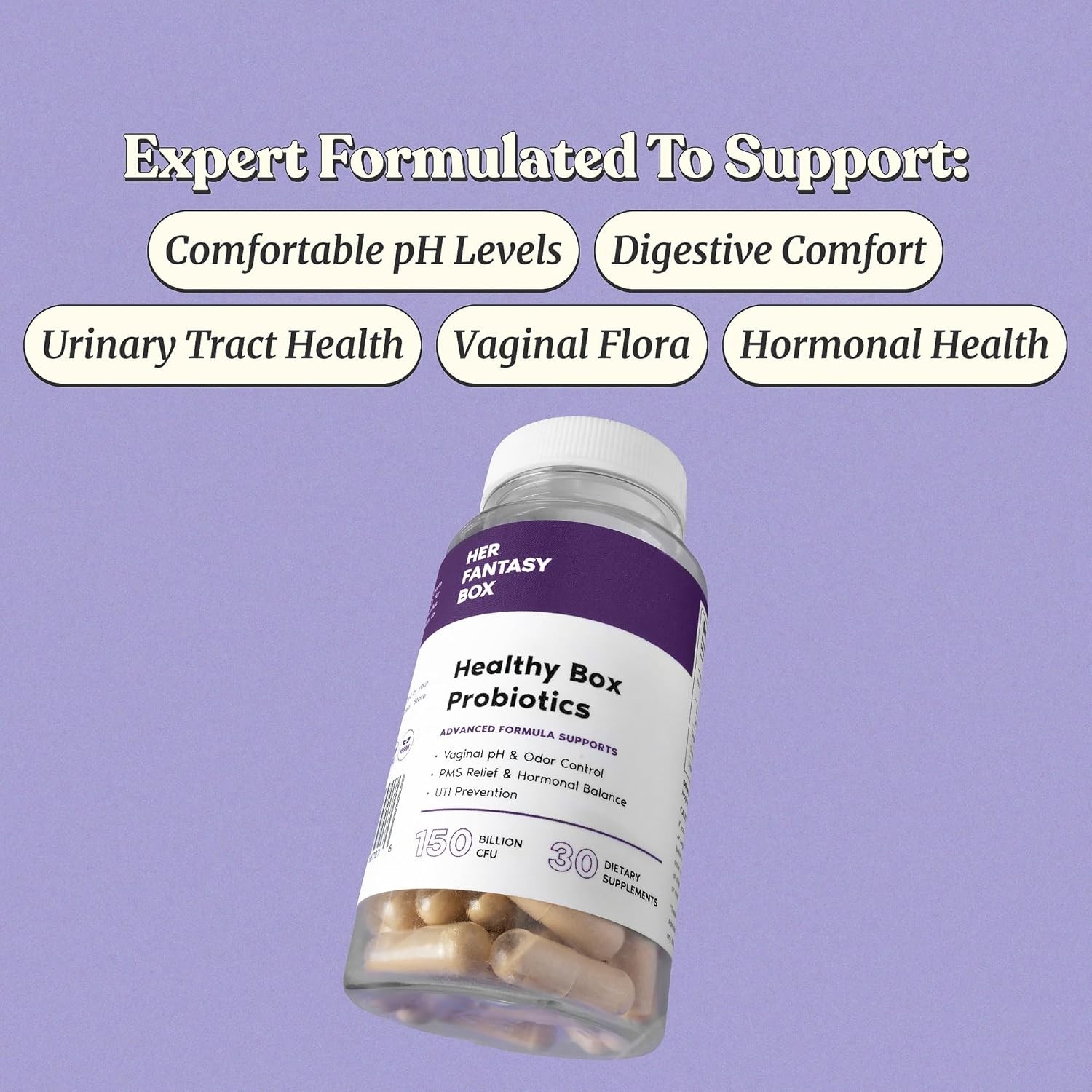 Her Fantasy Box|Healthy Box |Vaginal Probiotics for Women – Prebiotics +Advanced