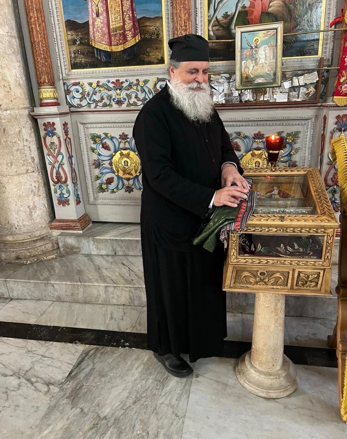 3 Meters Blessed Fabrics From Israel Jerusalem in Church Bethlehem