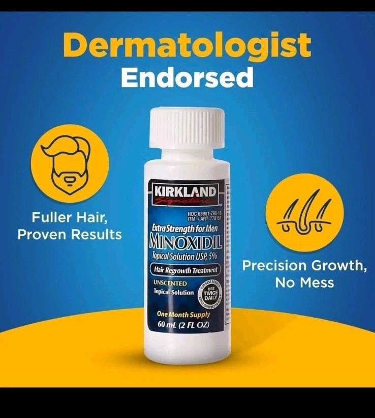 Kirkland Minoxidil 5% Hair Regrowth Treatment 6 Month Supply 6x 2oz NEW SEALED