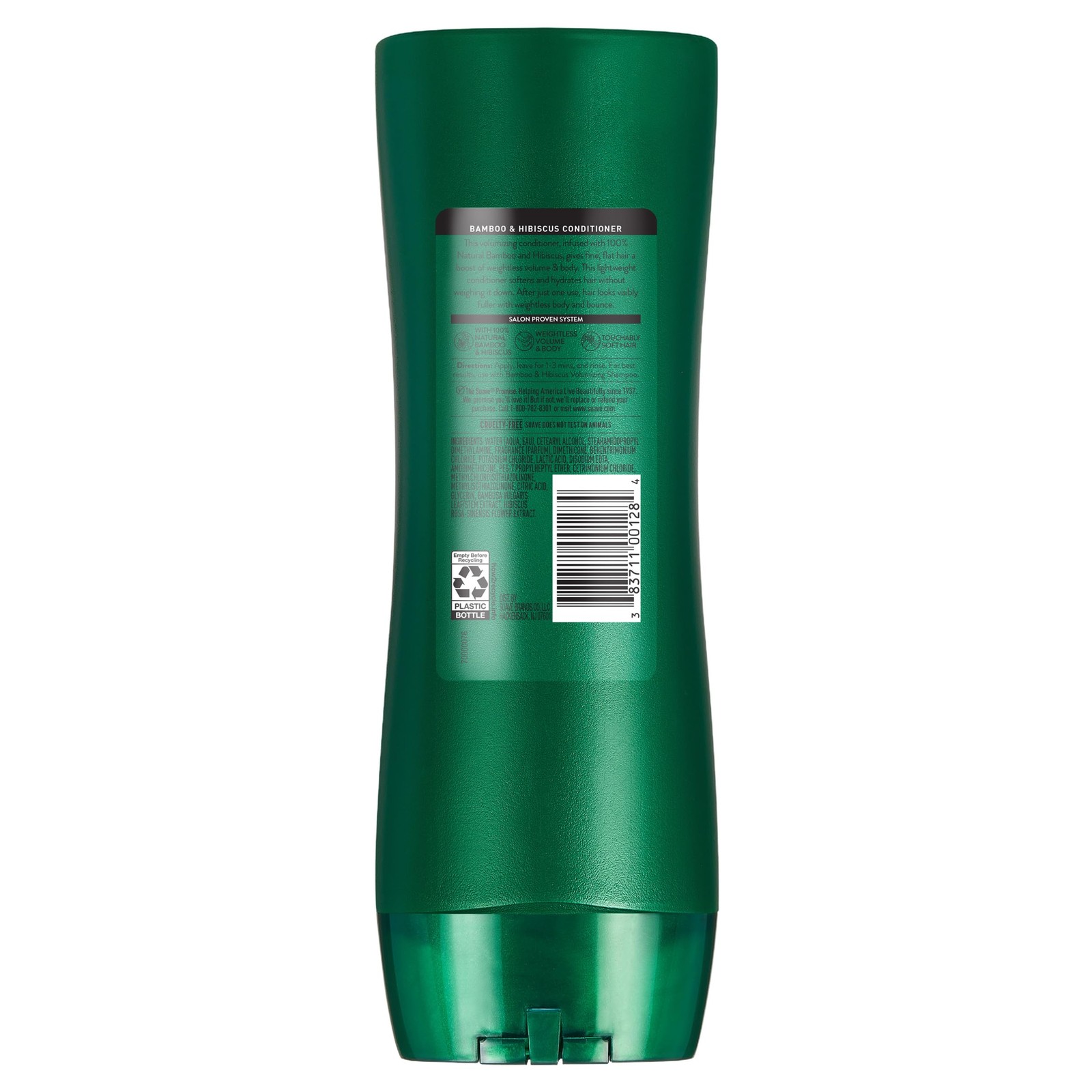Suave Bamboo & Hibiscus Volumizing Conditioner, 12.6 Fl Oz (Pack of 1), N/A