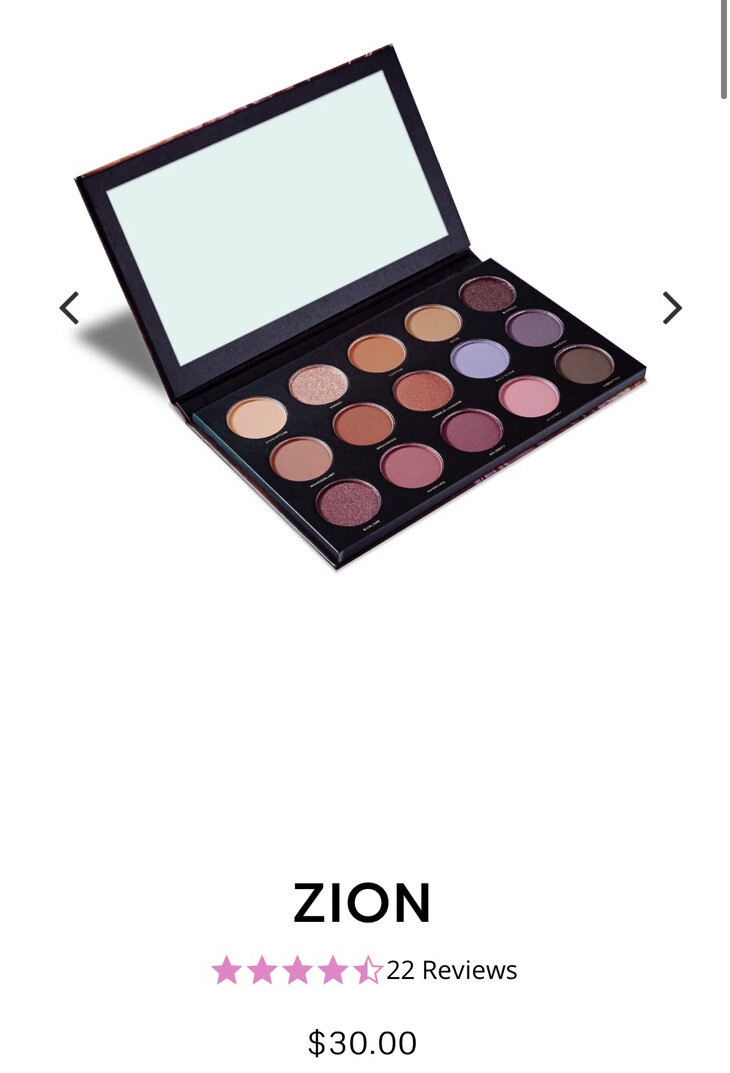 HIPDOT Zion (Utah Sandstones) Eyeshadow Pressed Pigment Palette 15 Shades;RET$30