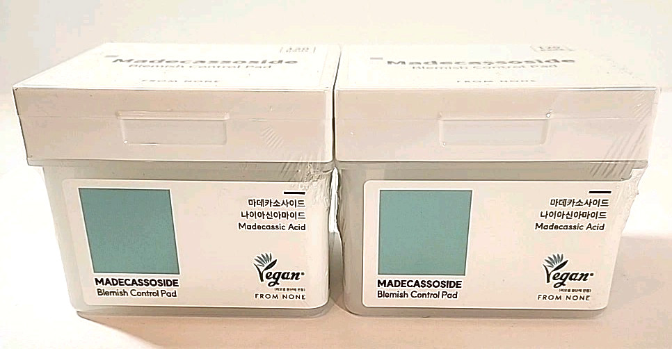 LOT 2 FROM NONE Madecassoside Blemish Control Skin Toner Pads 120ct Ea Skincare