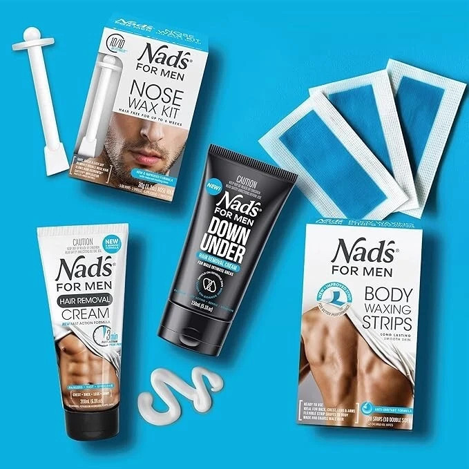 Nad’s for Men Hair Removal Cream Painless Hair Removal For Soothing For Men Fre