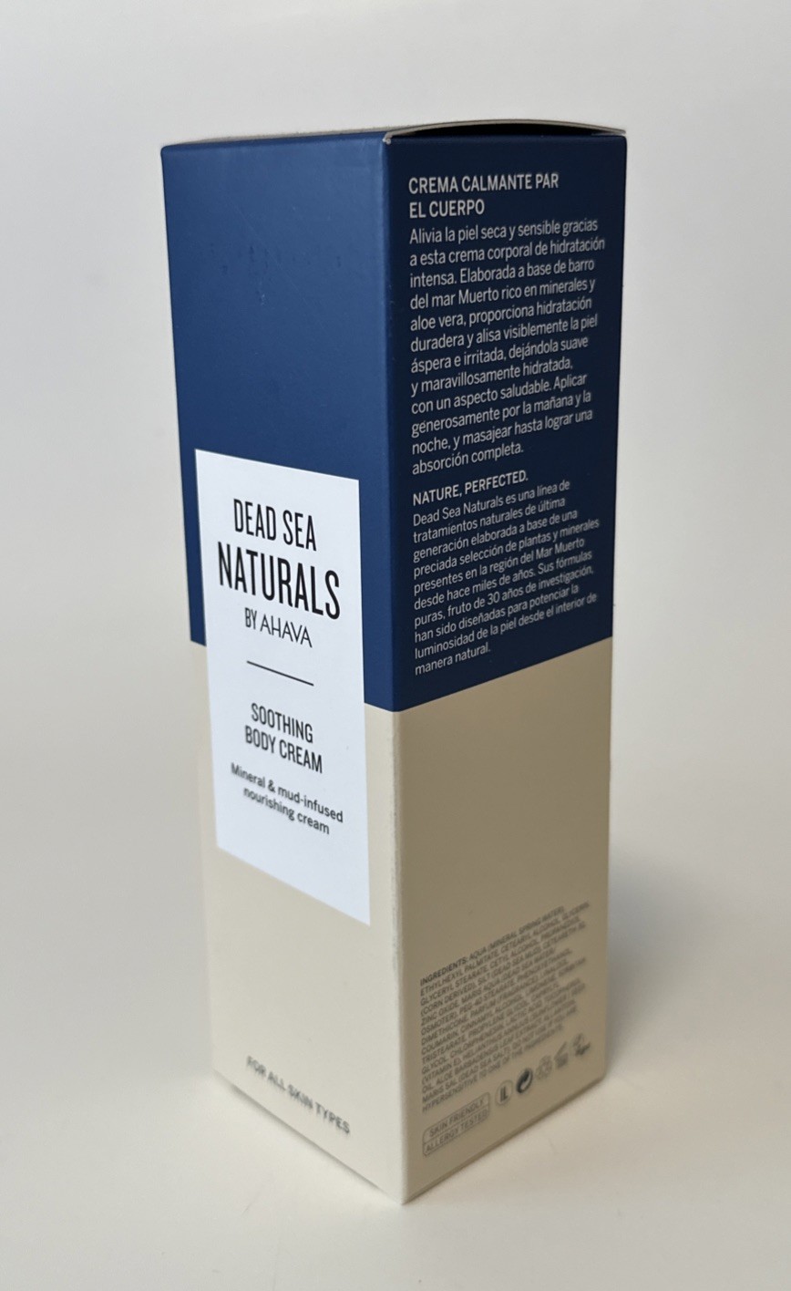 New Dead Sea Naturals by Ahava Soothing Body Cream Made In Israel Mineral 6.8 OZ