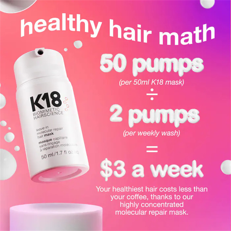 K18 Biomimetic Hairscience Leave-In Molecular Repair Hair Mask
