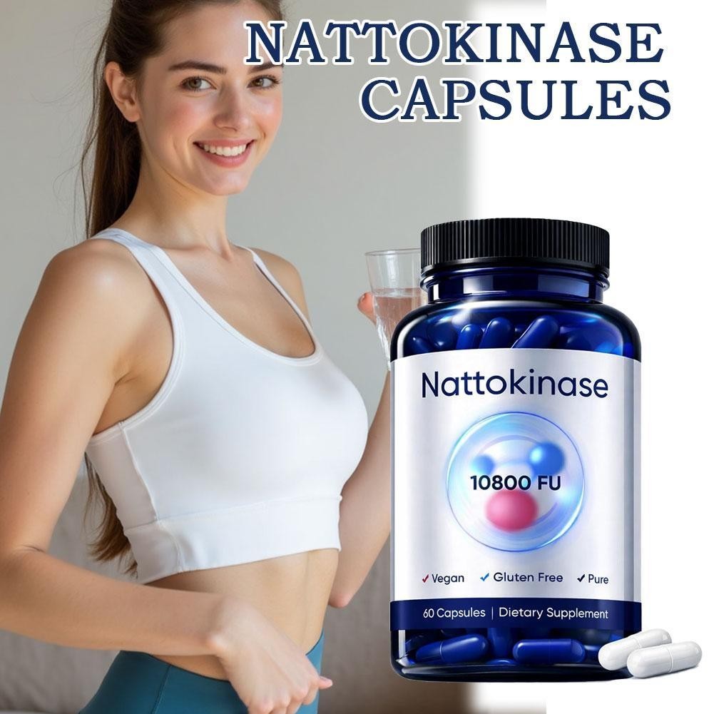 4X Nattokinase Supplement – 10800 FU 60 Capsules Per Serving HO T 2026