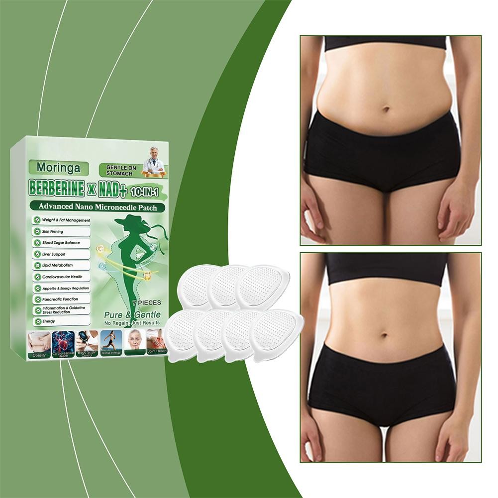 6 Box Moringa Berberine 10-in-1 Advanced Nano Microneedle Patches 7Pcs/Box US