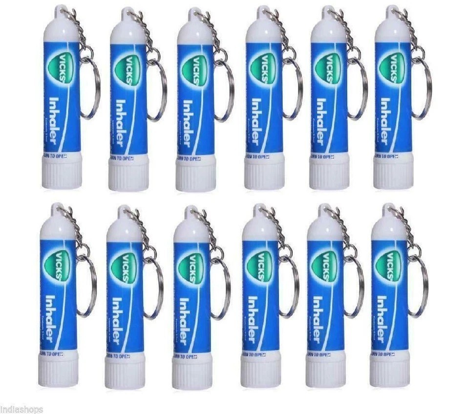 12x Vicks Inhaler for Nasal Congestion Cold Allergy Blocked Nose Fast Relief FS