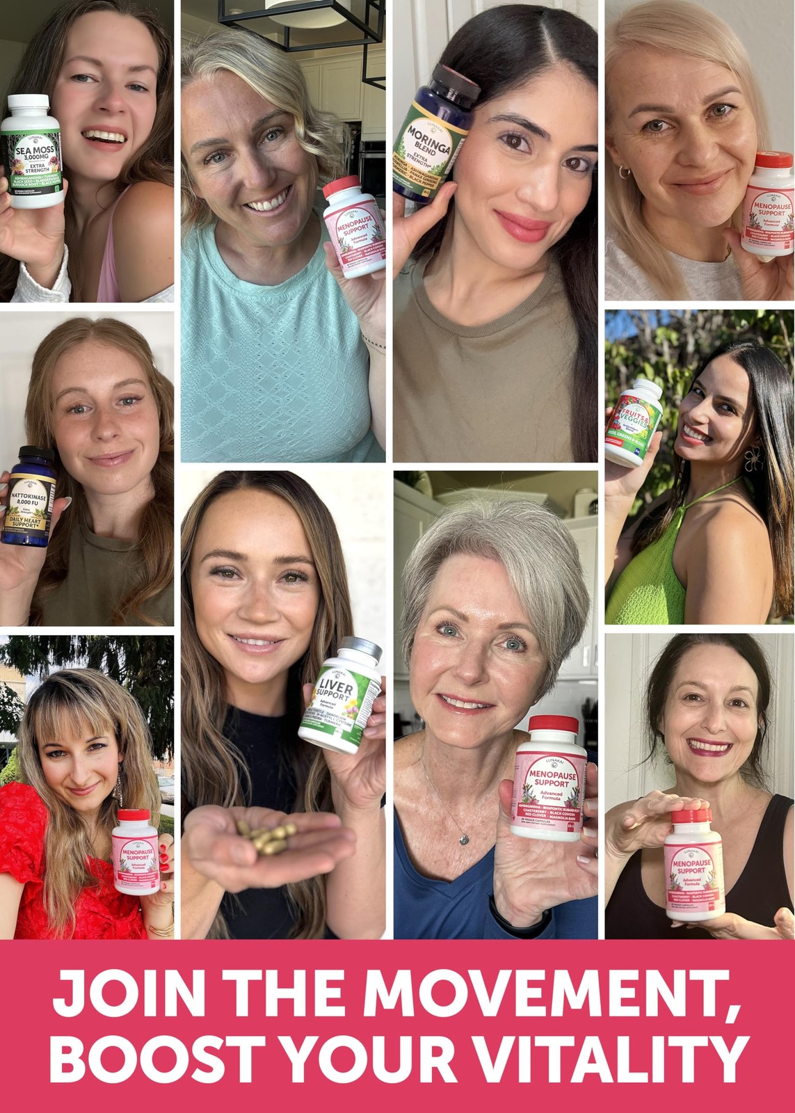 Lunakai USA Made Natural Menopause Supplements for Women – 13-in-1 Menopause…
