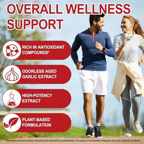 Odorless Garlic 7500Mg per Servings, 300 Softgels | 2 Years Aged Garlic Extra.