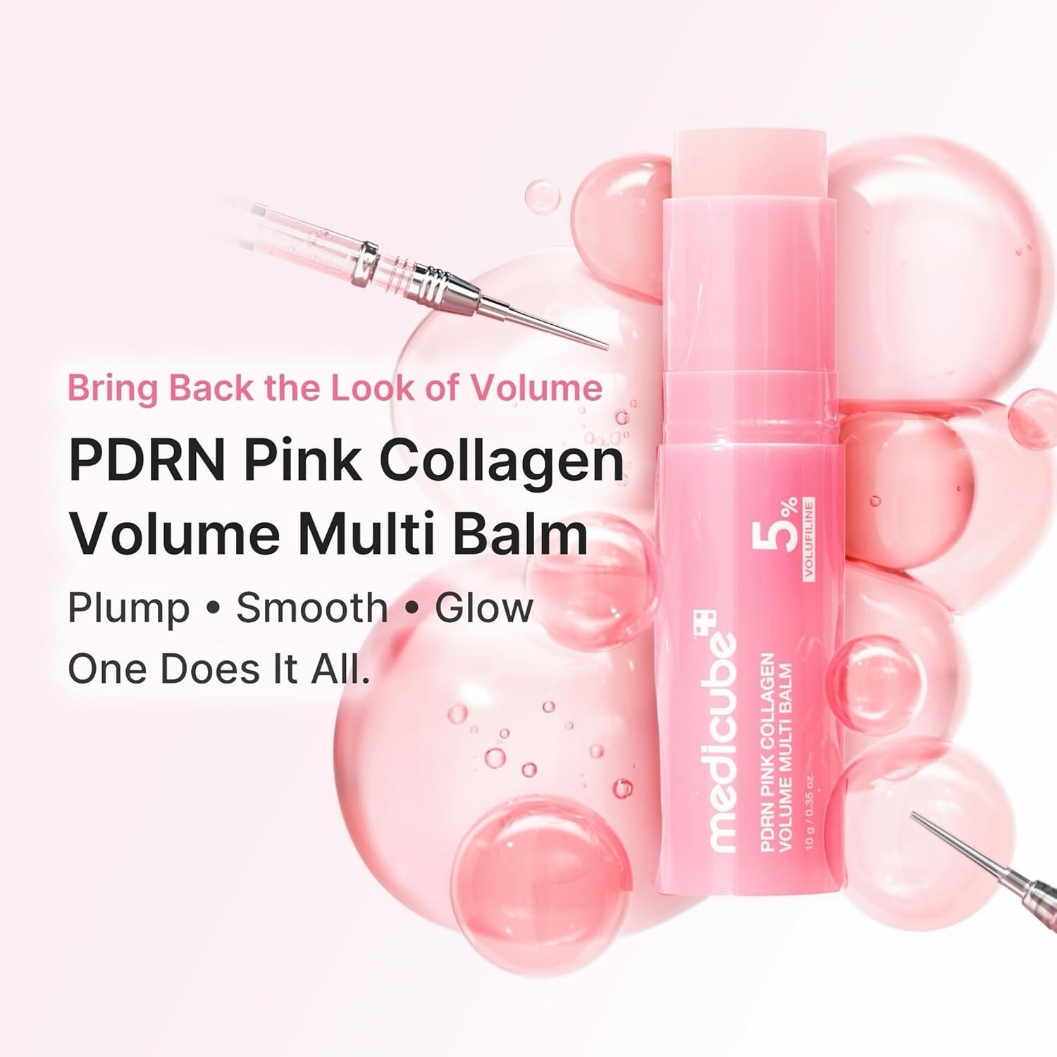 Medicube PDRN Pink Collagen Volume Balm Stick Filler in a Stick K-Beauty